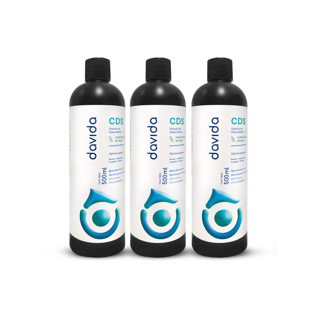 PROMO CDS Dióxido de Cloro 3 X 500 mL (Llévate 3 por sólo 70$)